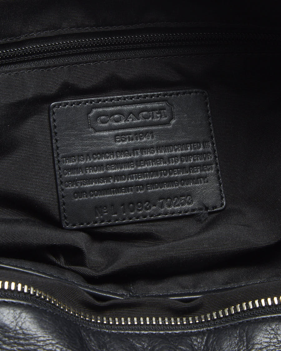 Coach Leather Monogram Handbag - O/S