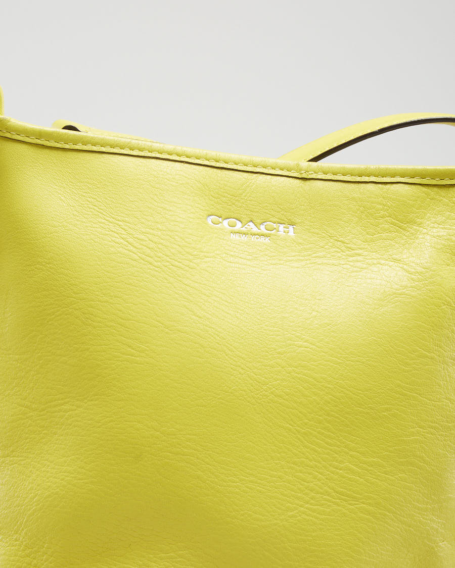 Coach Yellow Leather Small Side Bag - O/S