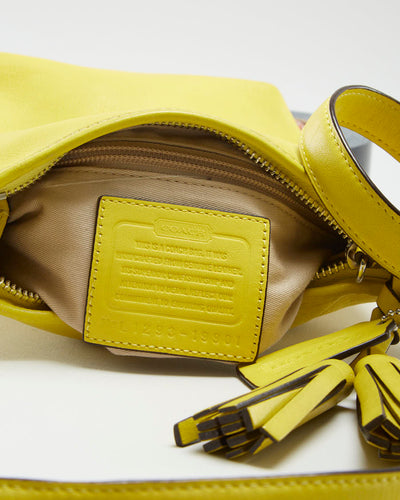 Coach Yellow Leather Small Side Bag - O/S