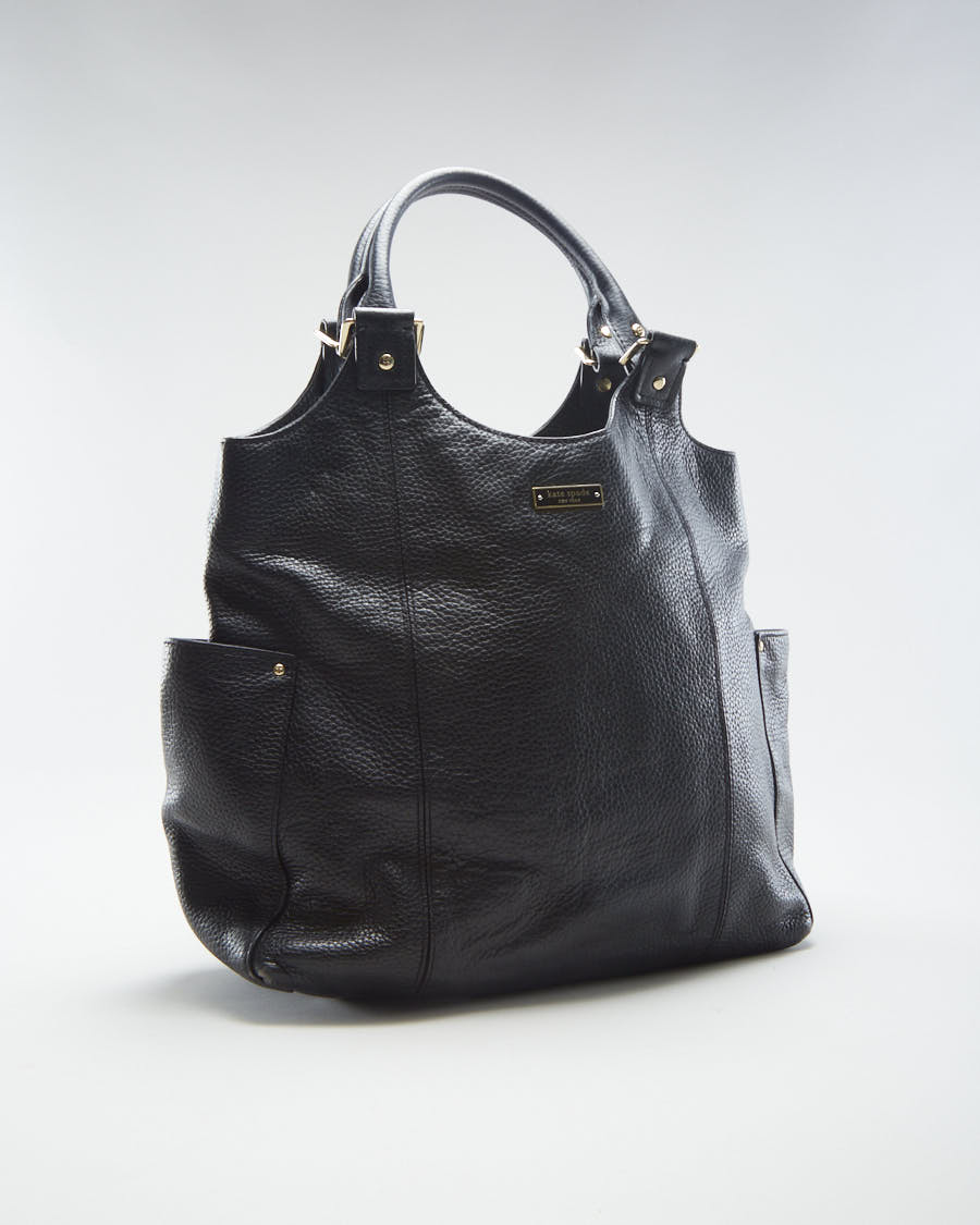 Kate Spade Black Pebbled Leather Handbag - O/S