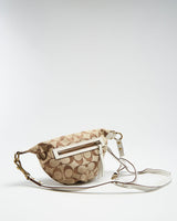 Y2K 00s Coach Canvas Monogram Bum Bag - O/S