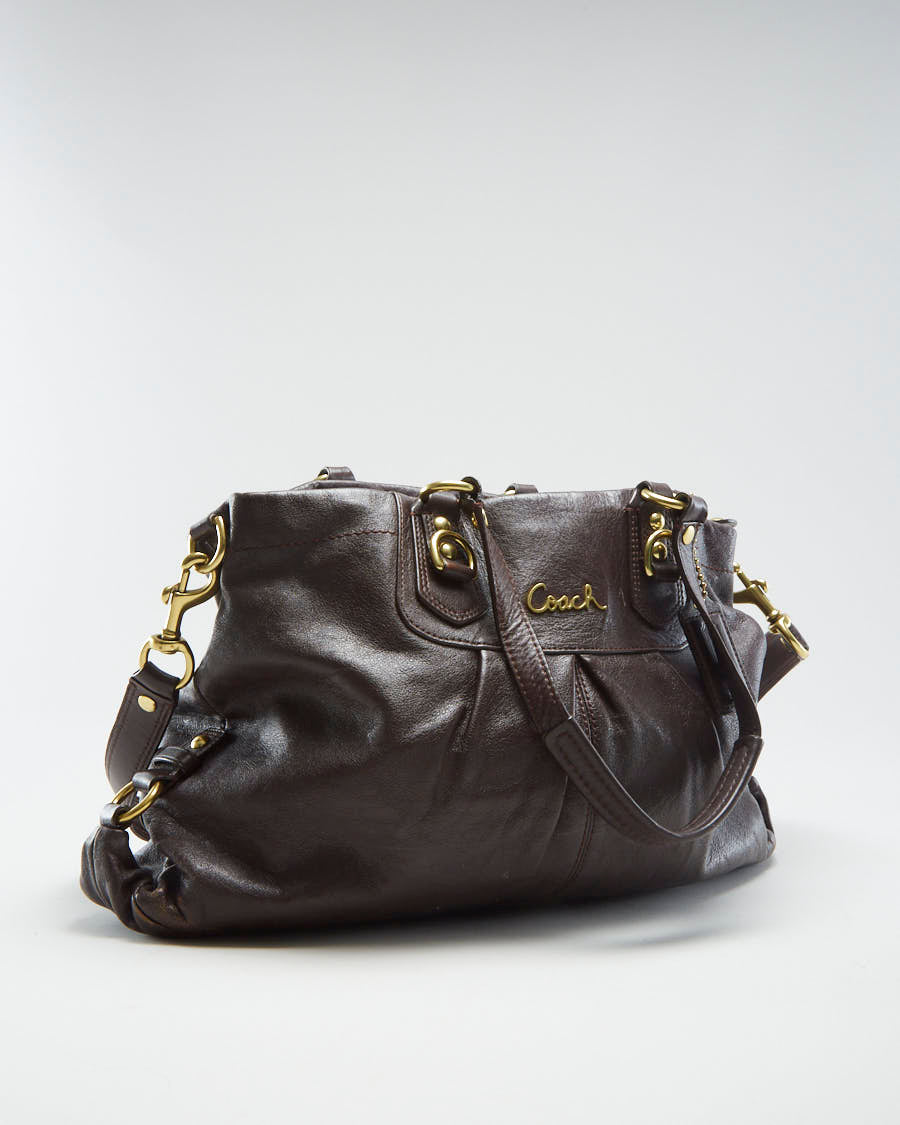 Coach Brown Leather Hobo Bag - O/S