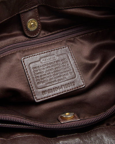 Coach Brown Leather Hobo Bag - O/S