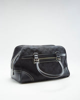 Y2K 00s Coach Black Monogram Handbag - O/S