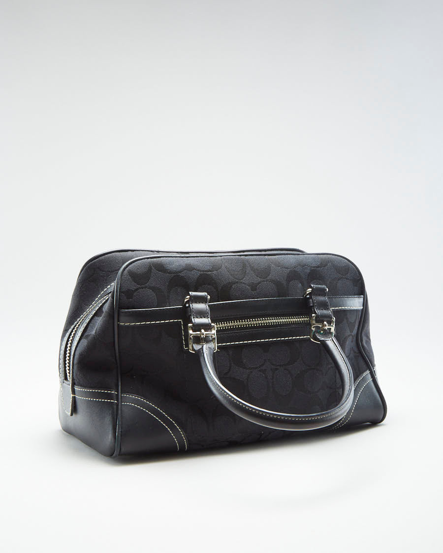Y2K 00s Coach Black Monogram Handbag - O/S