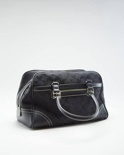 Y2K 00s Coach Black Monogram Handbag - O/S