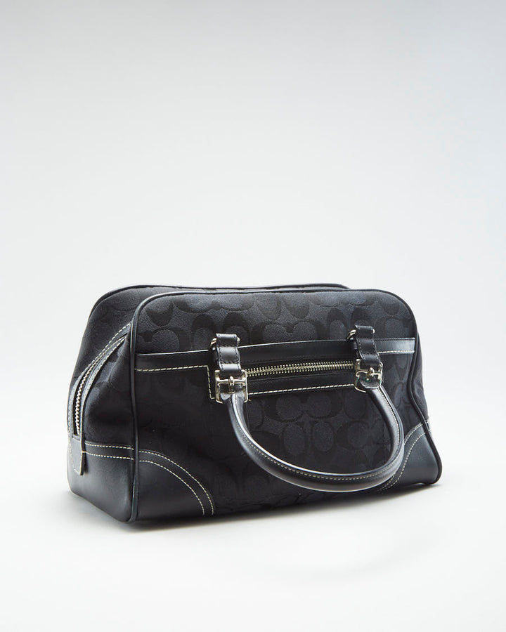 Y2K 00s Coach Black Monogram Handbag - O/S