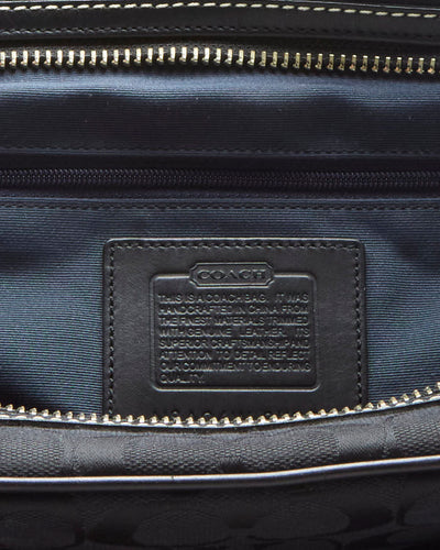 Y2K 00s Coach Black Monogram Handbag - O/S