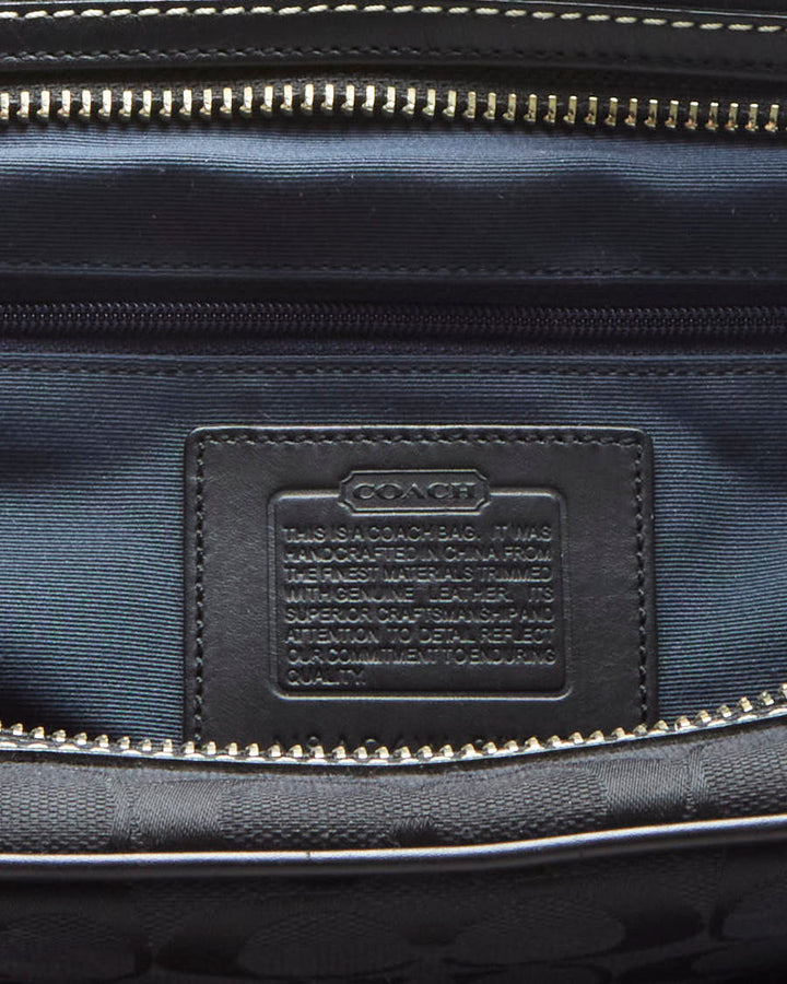 Y2K 00s Coach Black Monogram Handbag - O/S