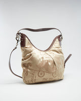 Y2K 00s Coach Beige Handbag - O/S