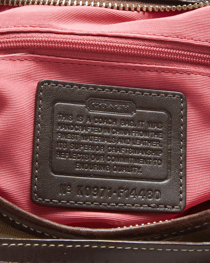 Y2K 00s Coach Beige Handbag - O/S