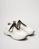 Celine White Chunky Suede Trainers  - UK 4