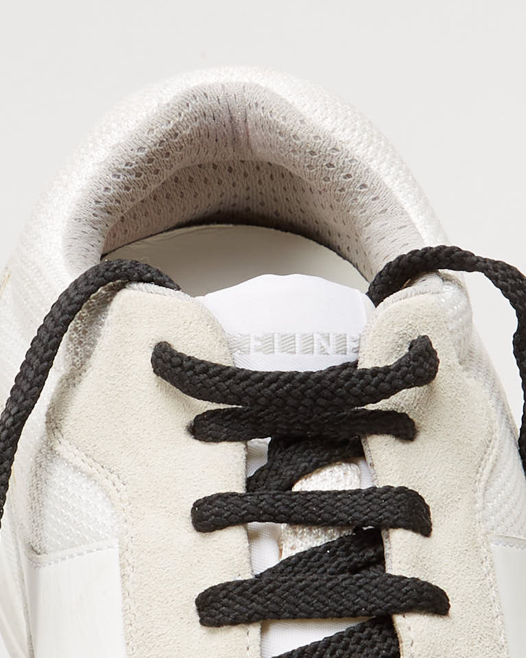 Celine White Chunky Suede Trainers  - UK 4