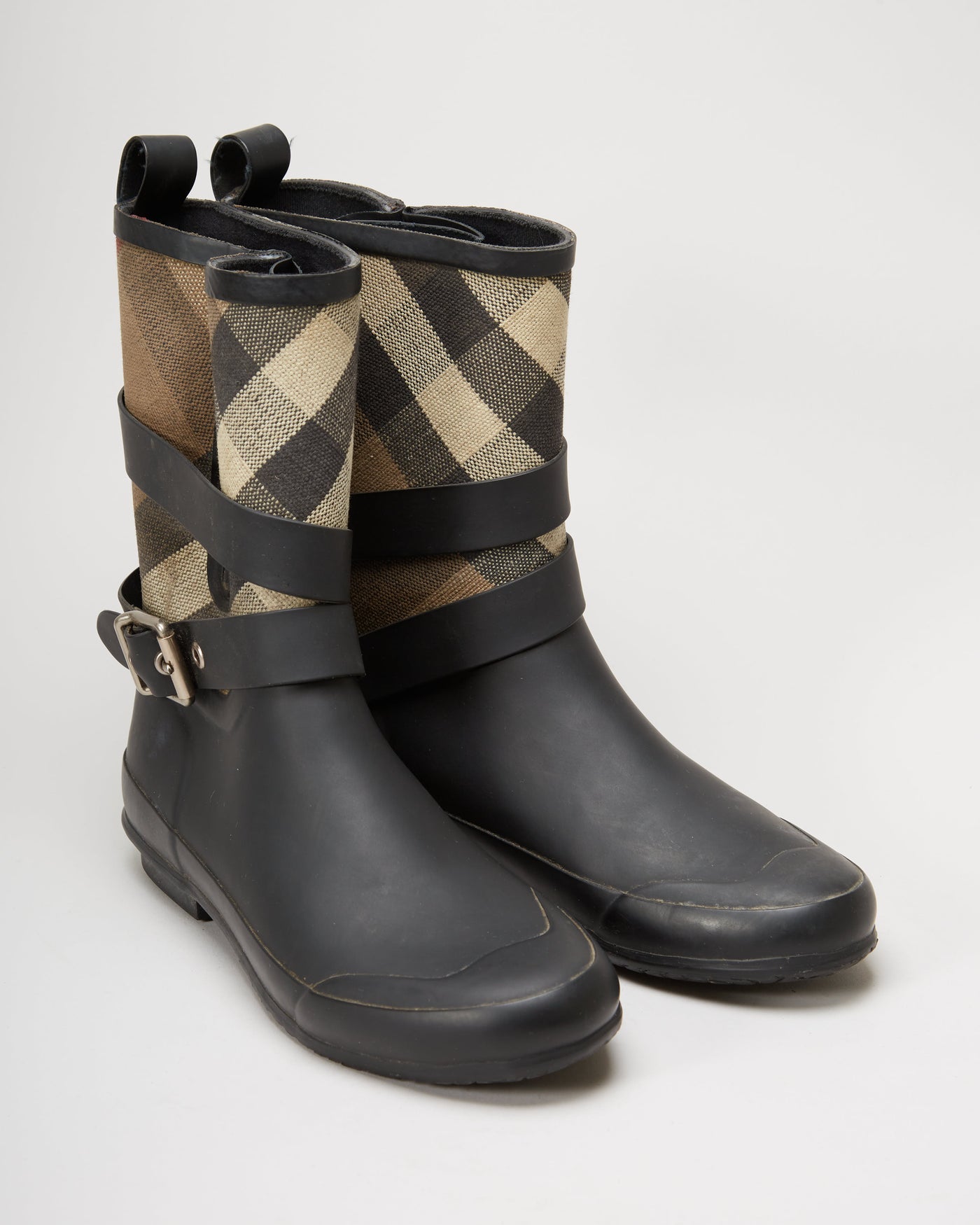 Burberry Black / Novacheck Wellies / Wellington Boots - UK 5