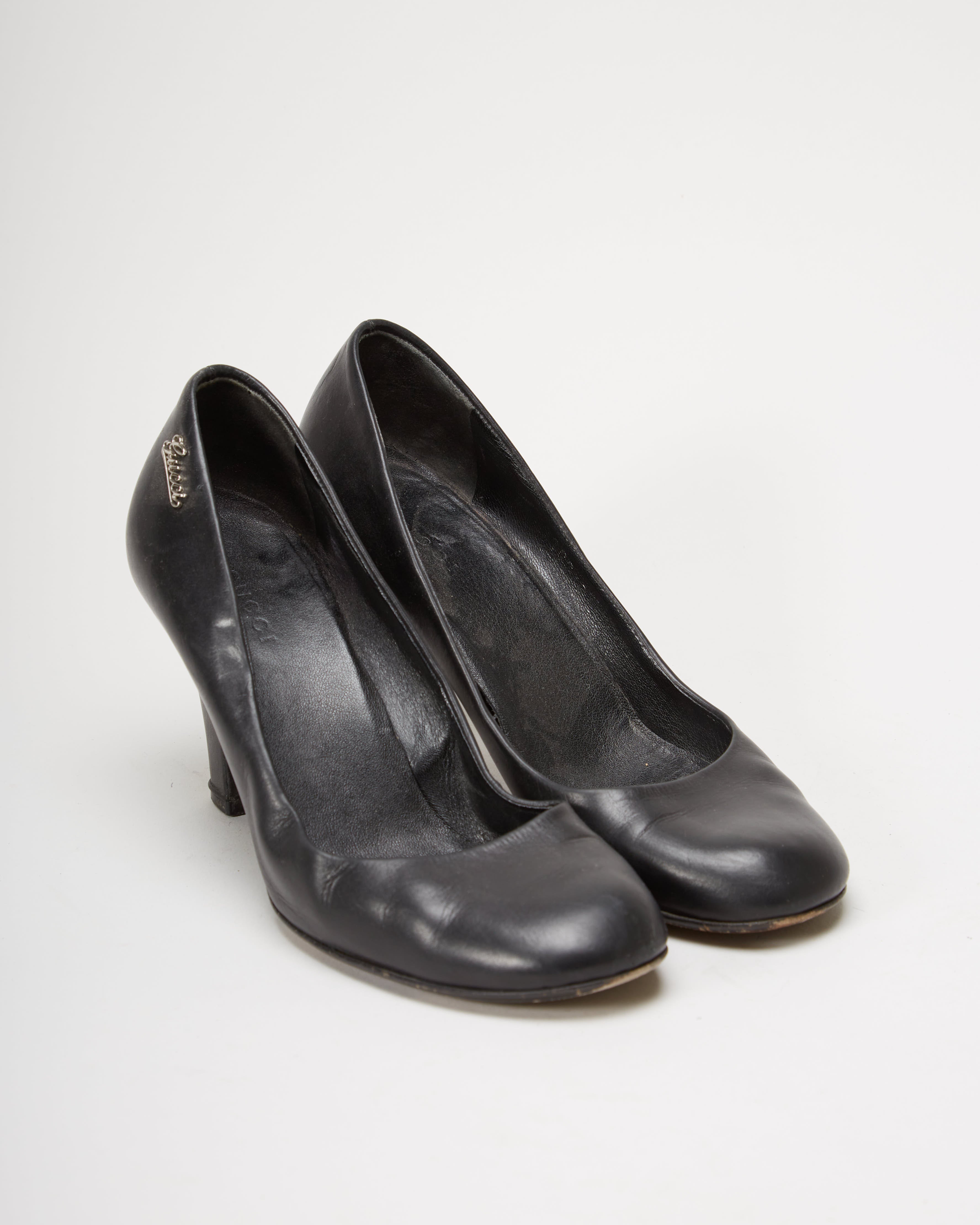 90s Gucci Black Heels - UK 2.5