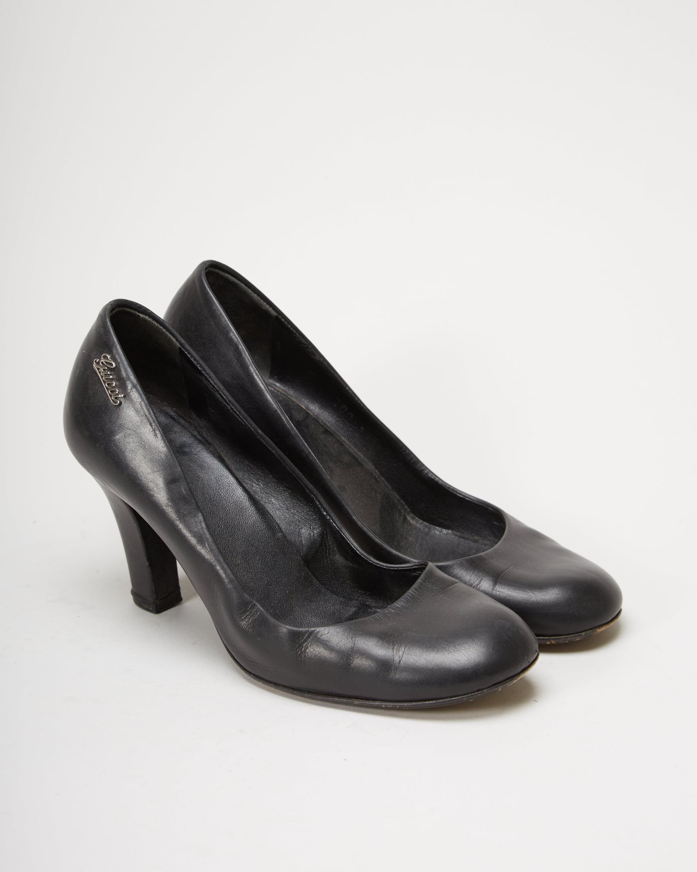 90s Gucci Black Heels - UK 2.5