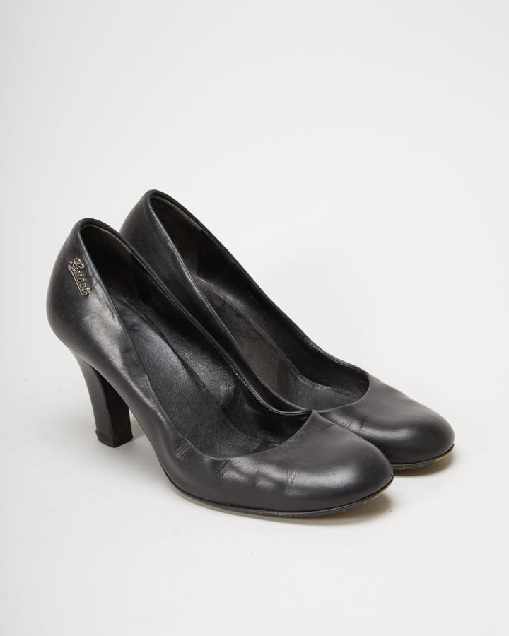 90s Gucci Black Heels - UK 2.5