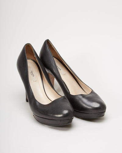 Prada Black Heels - UK 4