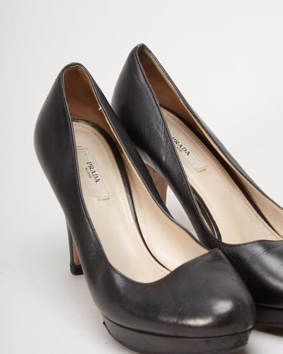 Prada Black Heels - UK 4