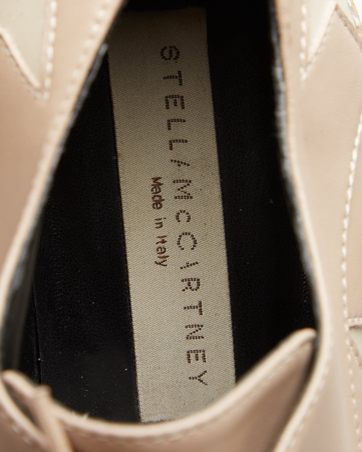 Stella McCartney Elyse Beige Platform Shoes - UK 3