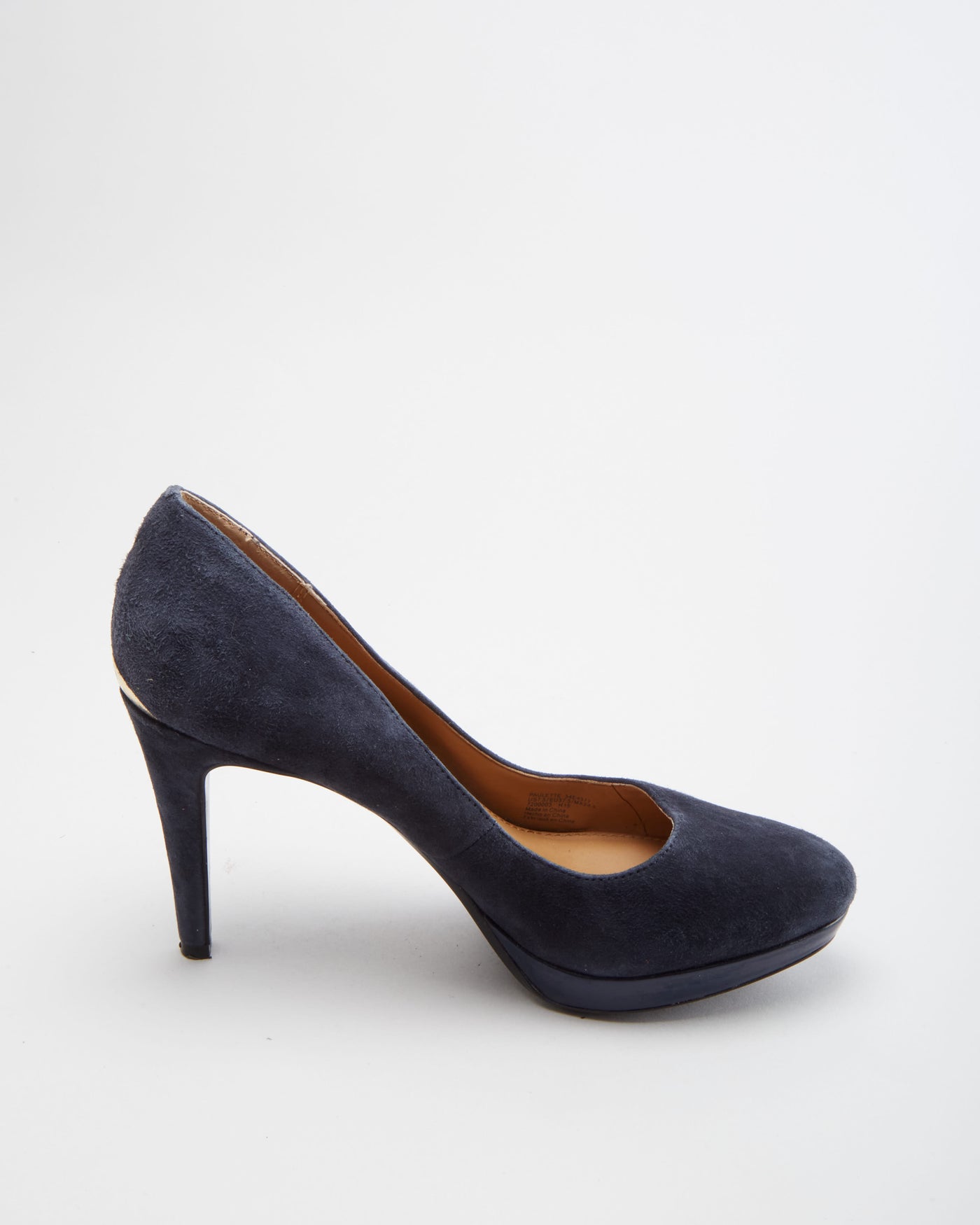 Calvin Klein Blue Suede Heels - UK 4.5