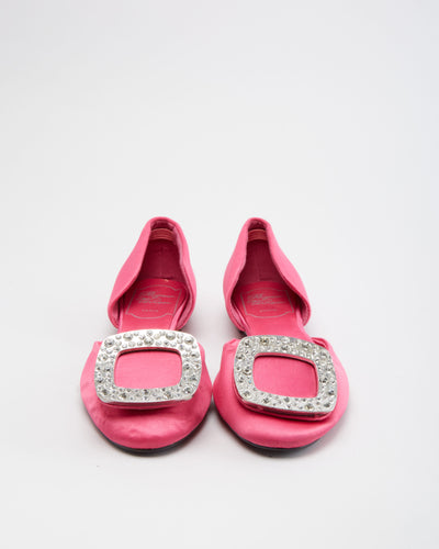 Roger Vivier Pink Satin Shoes - UK 2