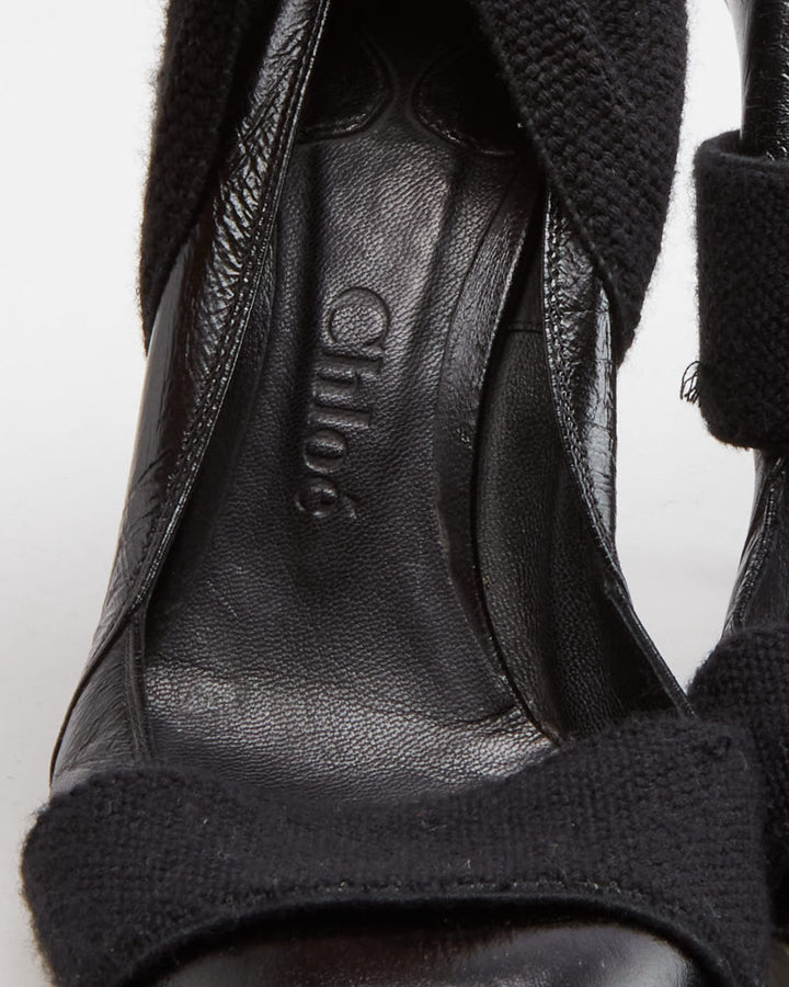 Chloe Black Heels - UK 4