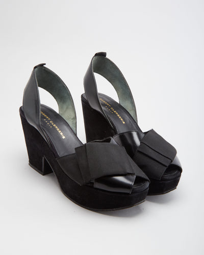 Robert Clergerie Black Suede Sandals - UK 8.5
