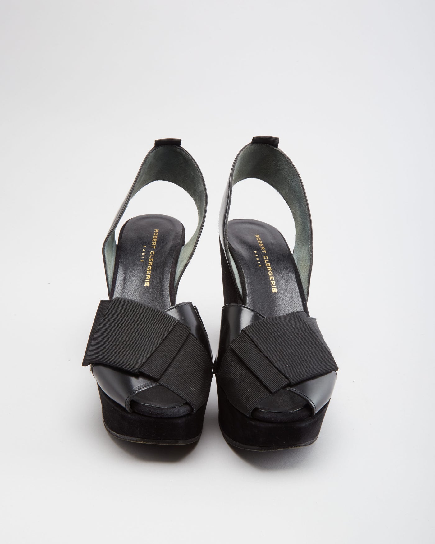 Robert Clergerie Black Suede Sandals - UK 8.5