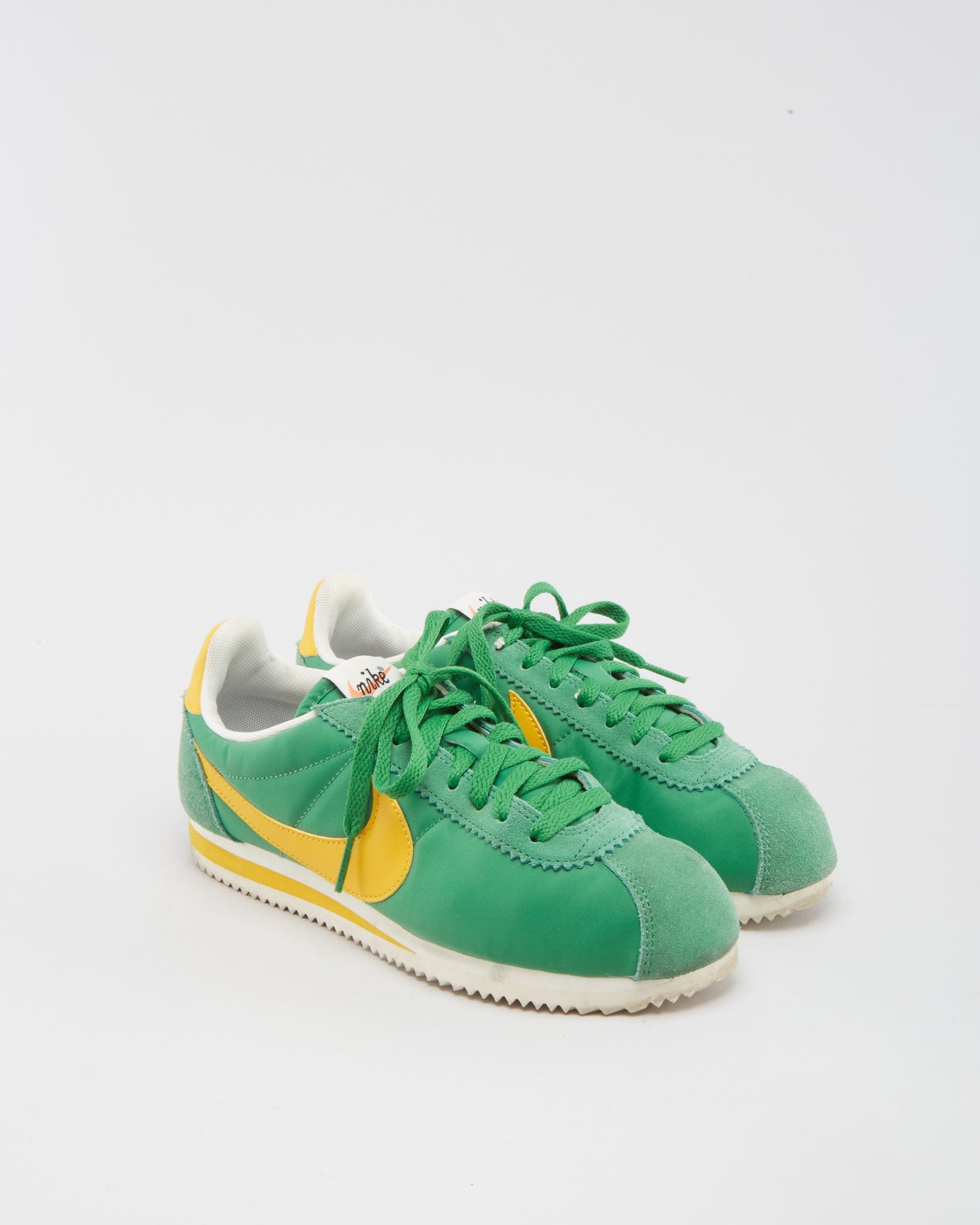 Nike Cortez XLV Green / Yellow Trainers - UK6