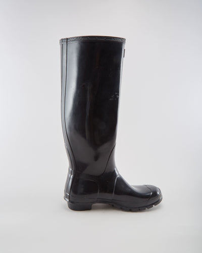 Hunter Black Boots - Womens UK 6