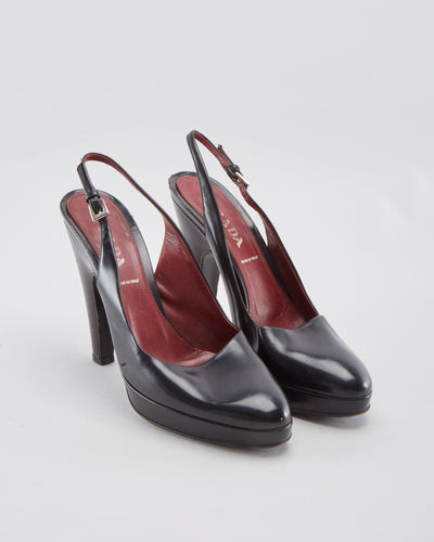 Prada Black Heels - Womens UK 4