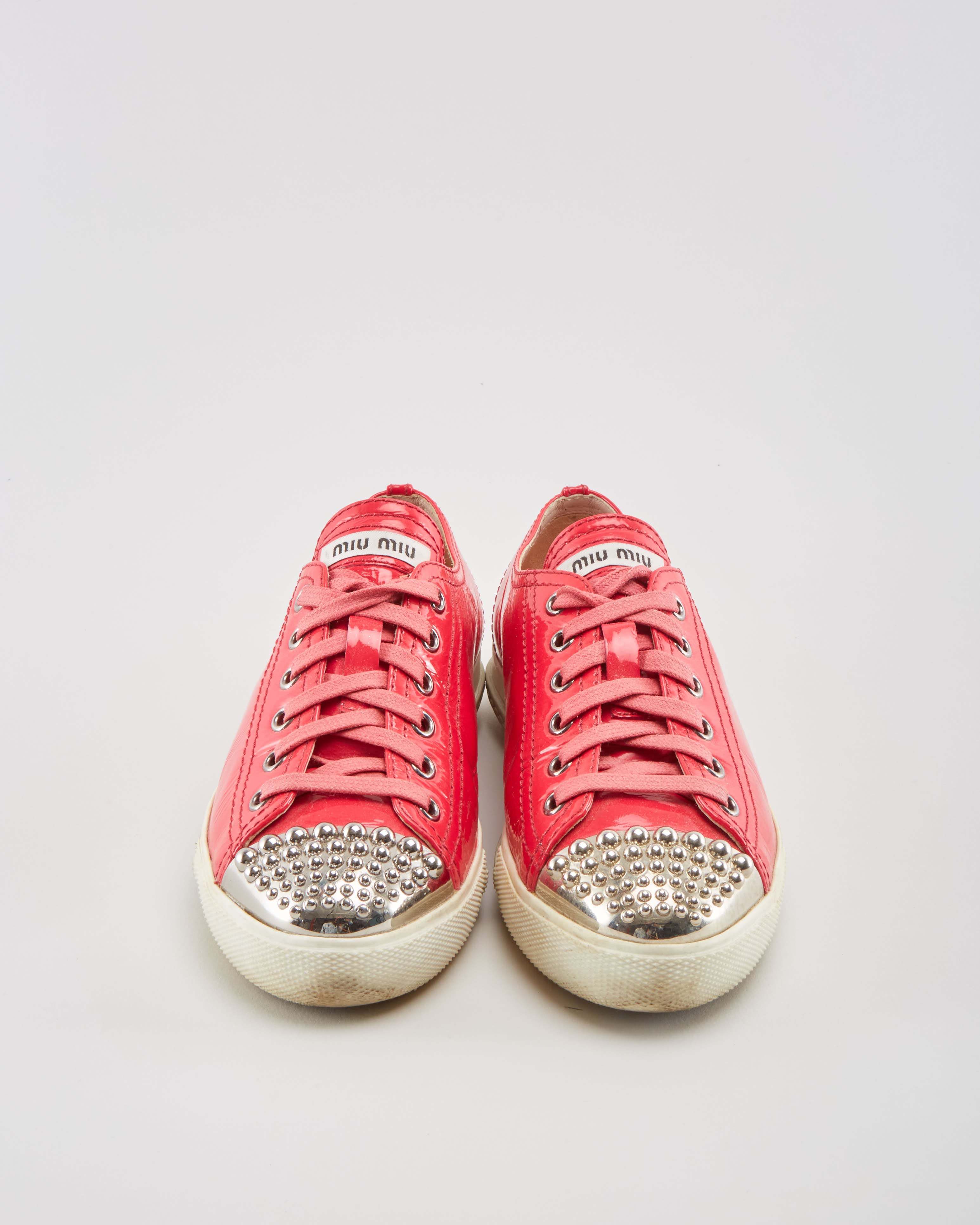 Miu Miu Pink Trainers - Womens UK 3