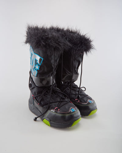DC Shoe Co Black Snow Boots - Womens UK 7