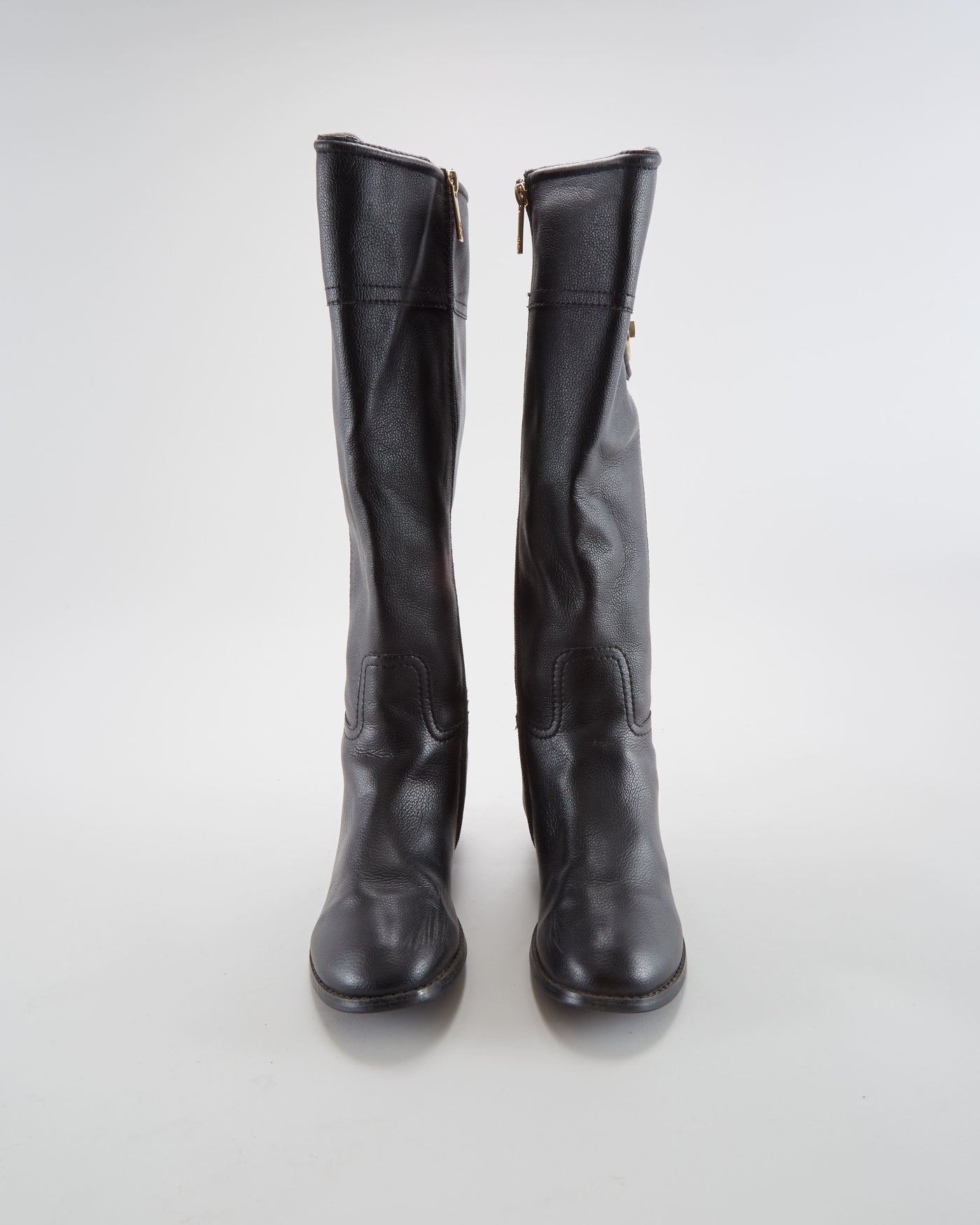 Tory Burch Black Leather Boots - Womens UK 6