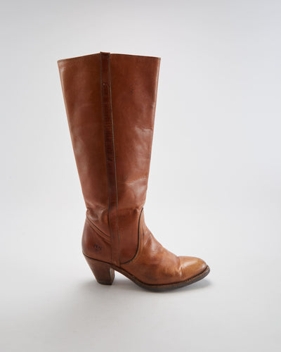 Vintage Frye Brown Boots - Womens UK 6.5