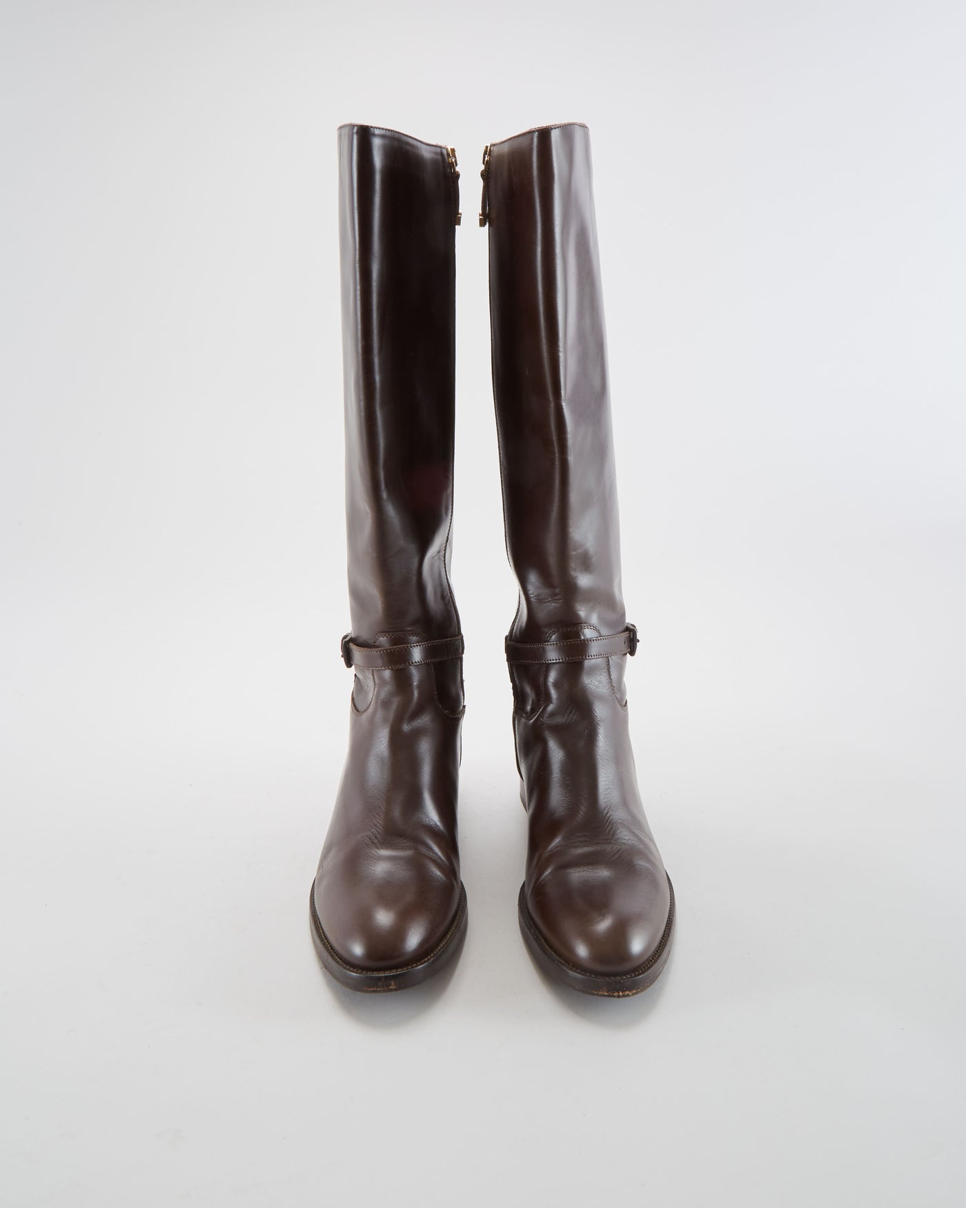 Hugo Boss Brown Leather Boots - Womens UK 5