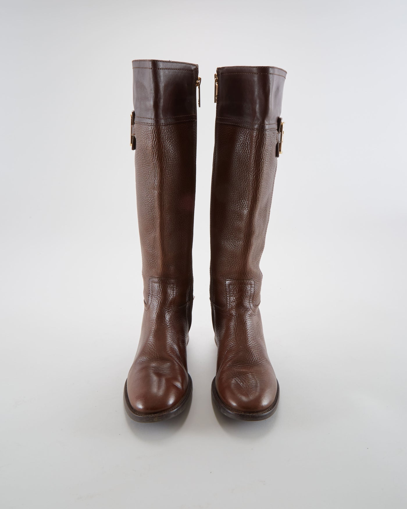 Tory Burch Brown Leather Boots - Womens UK 6
