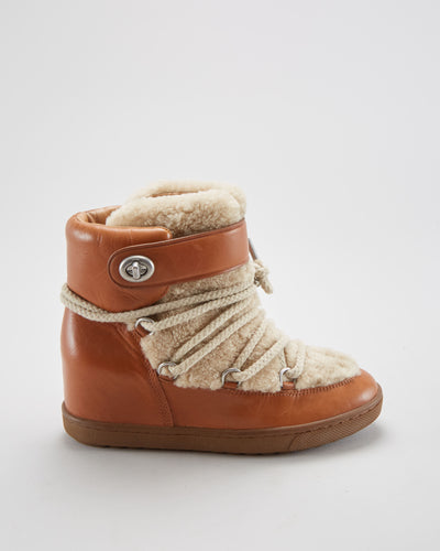 Coach Brown Leather Boots - Womens UK 6