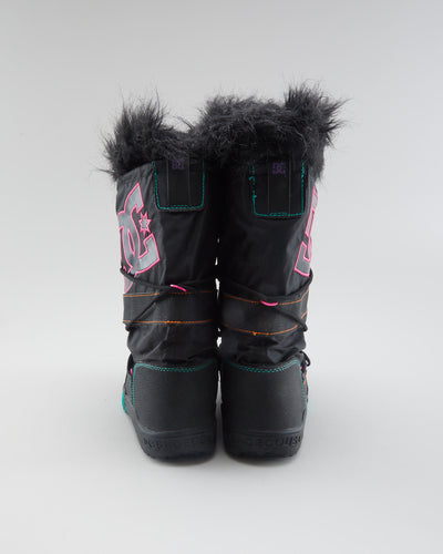 DC Shoe Co Black Snow Boots - Womens UK 5