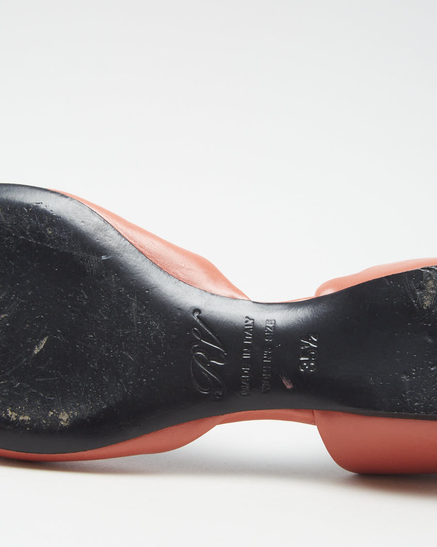 Roger Vivier Pink Leather Ballet Flats - EUR 35.5