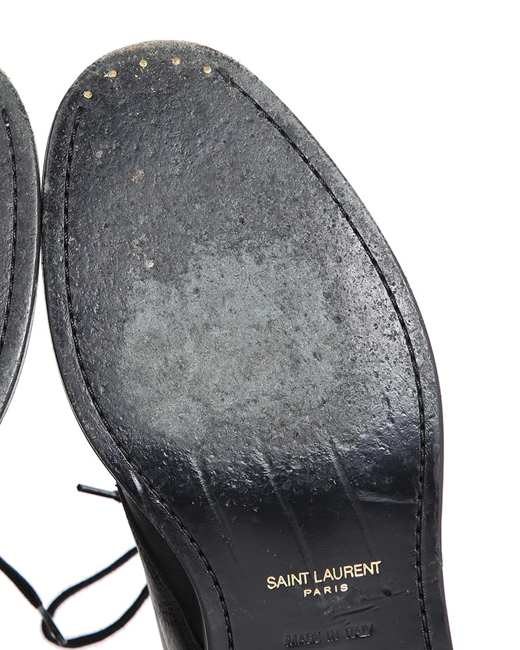 Saint Laurent Paris Hedi Slimane Army Ankle Boots - EU35 UK2