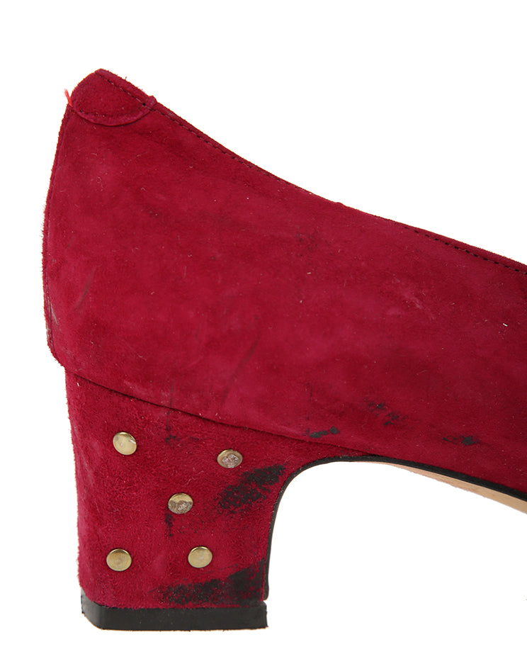 Vintage Bally suede heels - UK 6
