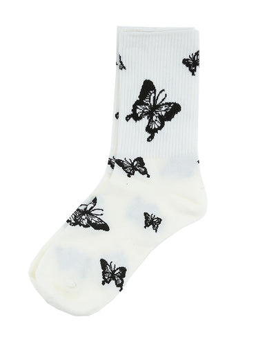 BUTTERFLY SOCKS - WHITE