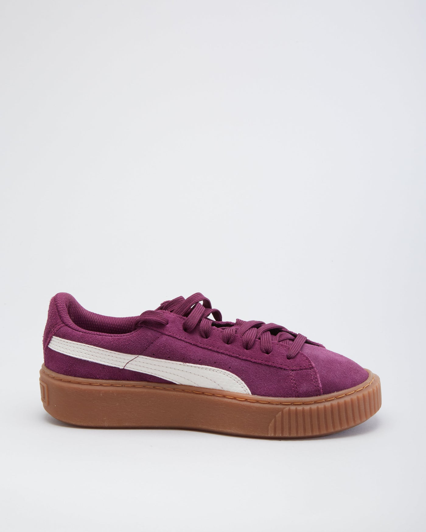 Puma Suede Platforms Purple Gum Sole Trainer - UK 5