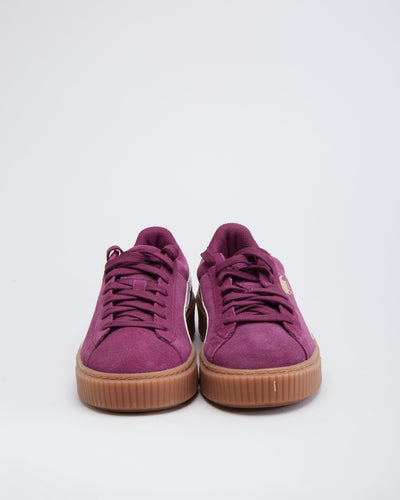 Puma Suede Platforms Purple Gum Sole Trainer - UK 5