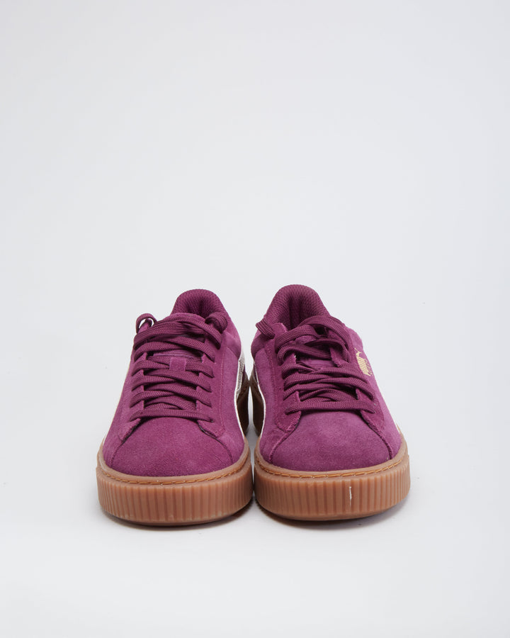 Puma Suede Platforms Purple Gum Sole Trainer - UK 5