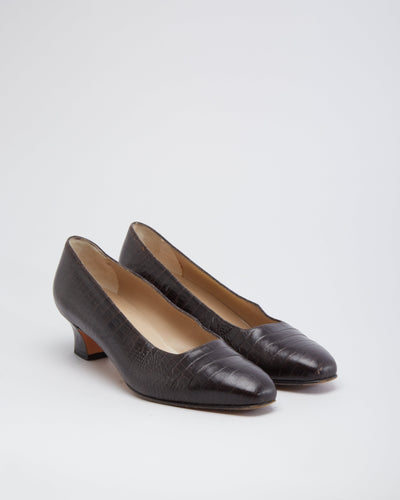 Salvatore Ferragamo Brown Leather pumps  - UK 6.5