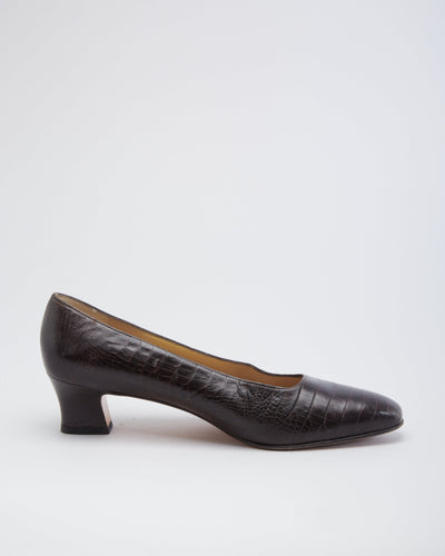 Salvatore Ferragamo Brown Leather pumps  - UK 6.5