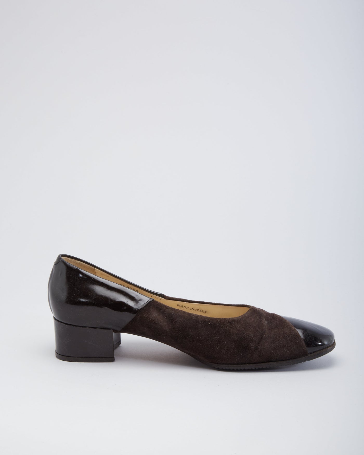 Bally Brown Black Suede Pumps - UK 8.5